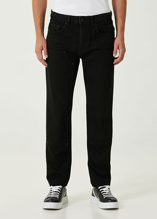 Academia Slim Fit Siyah Jean Pantolon - 2