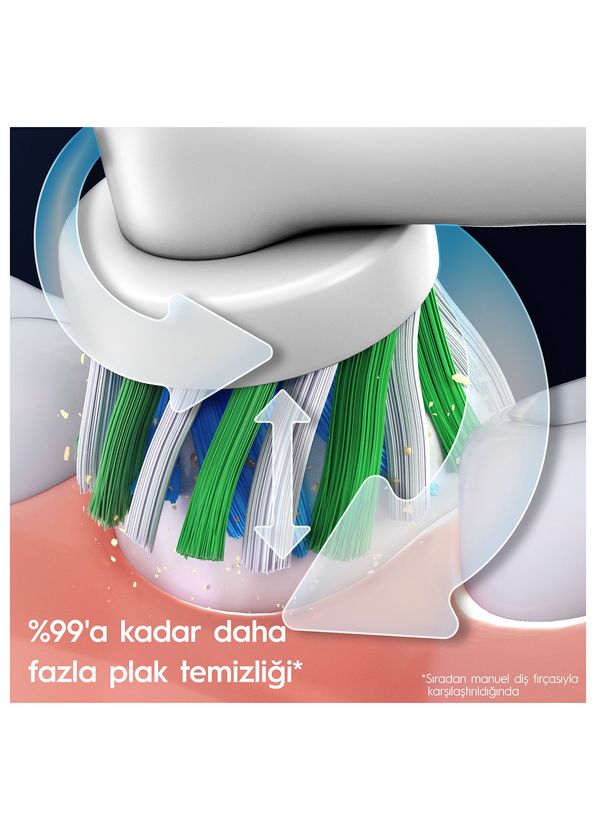 Oral-B Pro Series 1 İkili Siyah ve Mavi Şarjlı Diş Fırçası - 3