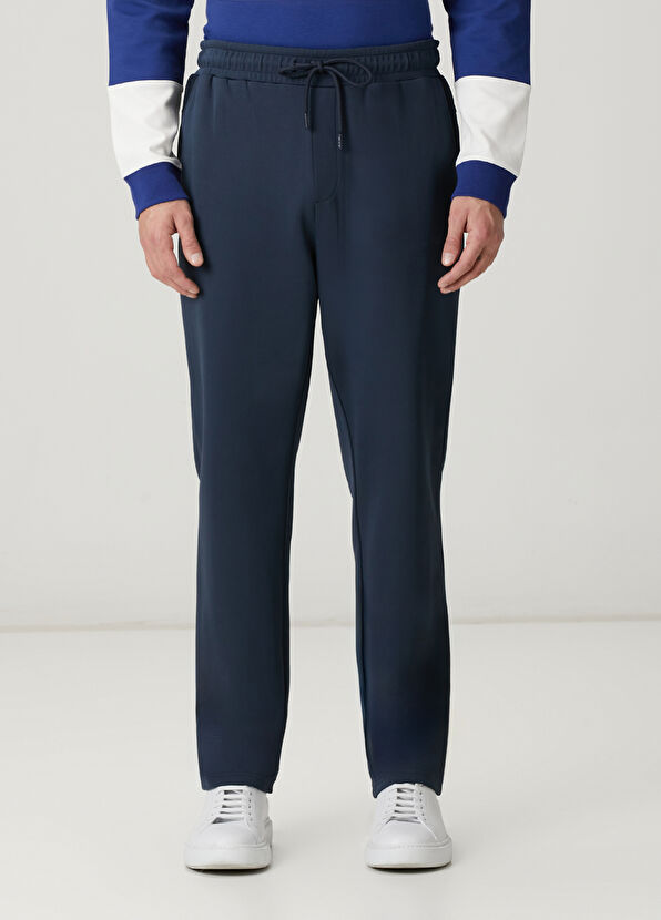 Beymen Club Lacivert Beli Kordonlu Interlock Eşofman Altı - 2