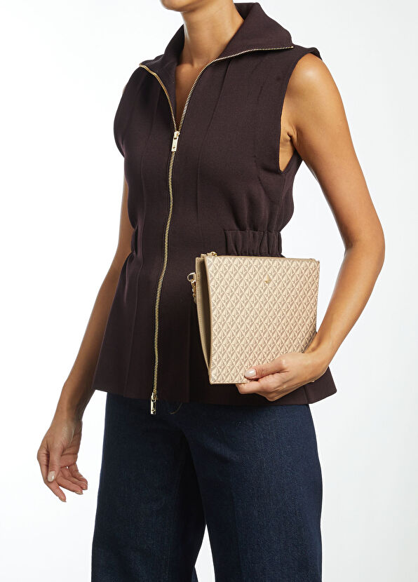 Beymen Club Monogram Camel Women's Hand Portfolio - 2