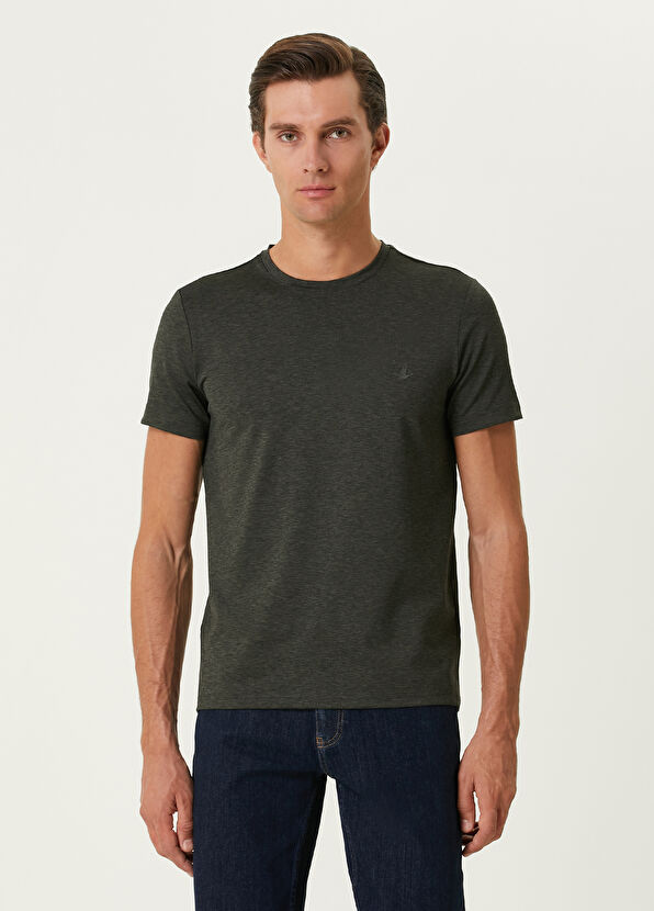 Beymen Club Khaki Logo T-Shirt - 1