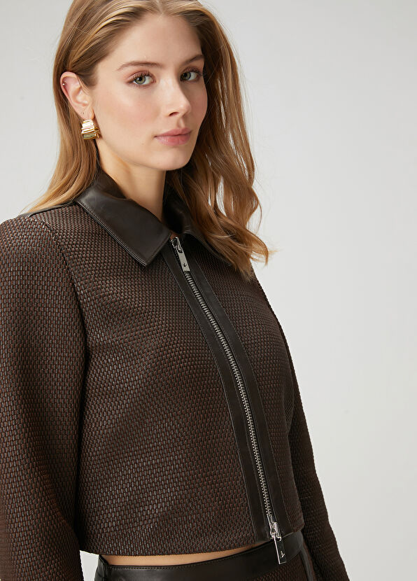 Beymen Club Kahverengi Deri Ceket - 1