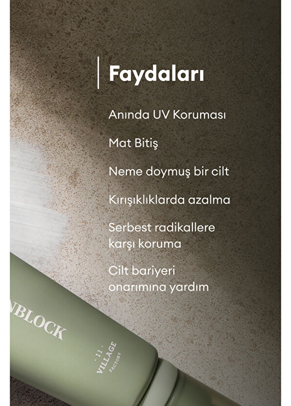 Village 11 Factory Daily Mineral Tone Up Sunblock SPF50+ PA++++ Ton Eşitleyici Vegan Güneş Kremi 50 ml - 4