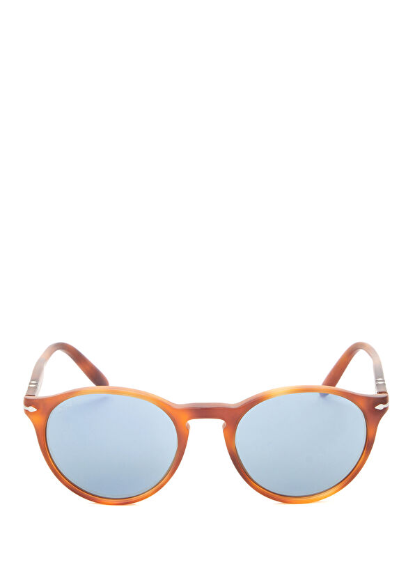 Persol Colorblocked Yuvarlak Formlu Erkek Güneş Gözlüğü - 1