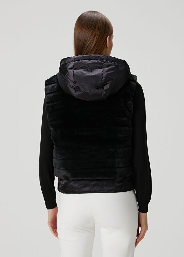 Bogner Yumi Black Hooded Vest - 4