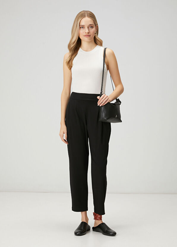 Beymen Club Siyah Pileli Jogger Pantolon - 1