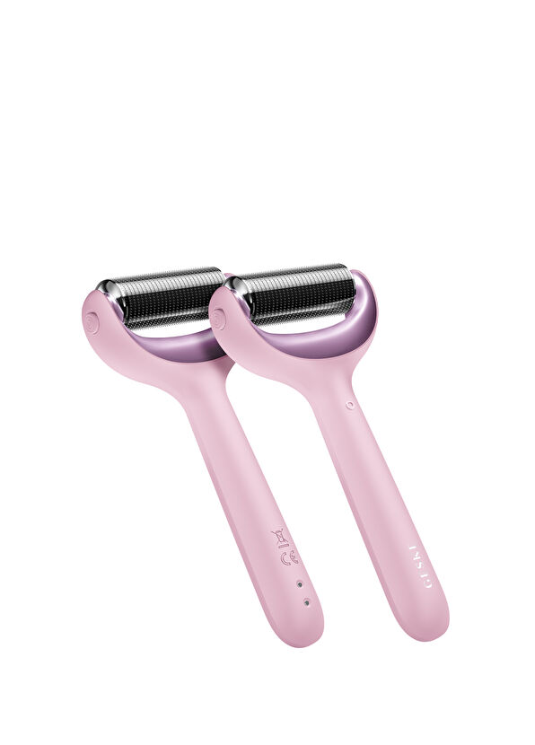 Geske MicroNeedle Face & Body Roller Pembe Mikro İğneli + Buz Başlığı + Pembe Kuvars Başlıklı Dermaroller Yüz ve Vücut Cihazı - 1