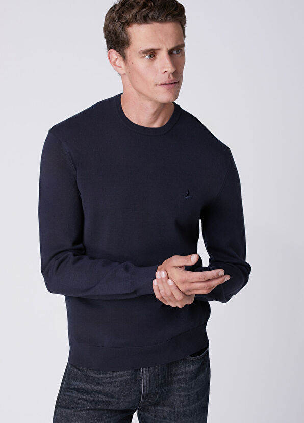 Beymen Club Navy Blue Basic Sweater - 2