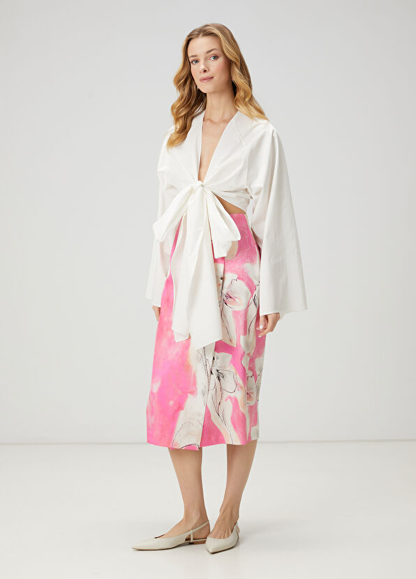 Beymen Club Kırık Beyaz Crop Gömlek - 4