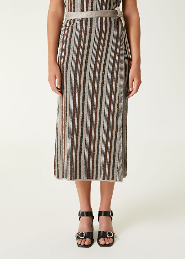 Beymen Club Simli Midi Anvelop Triko Etek - 3