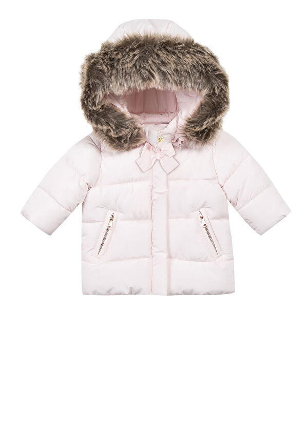 Tartine Et Chocolat Doudoune Pink Hooded Baby Girl Coat - 1