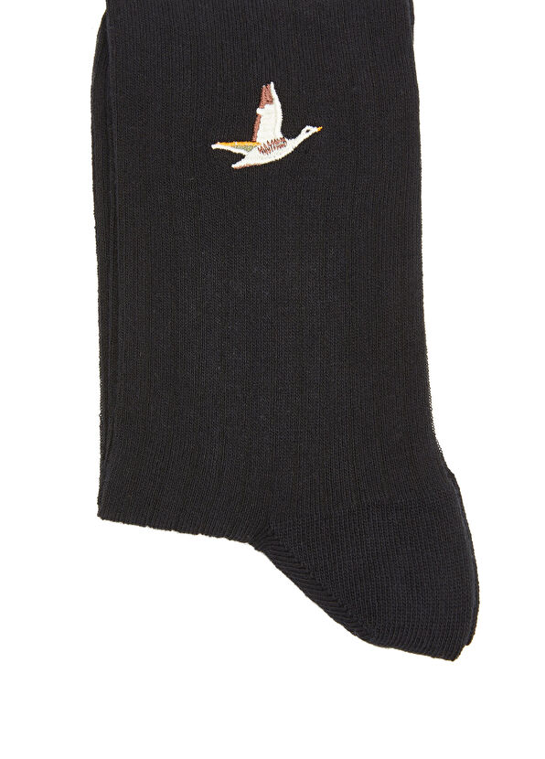 Beymen Club Black Thin Cotton Men's Socks - 2