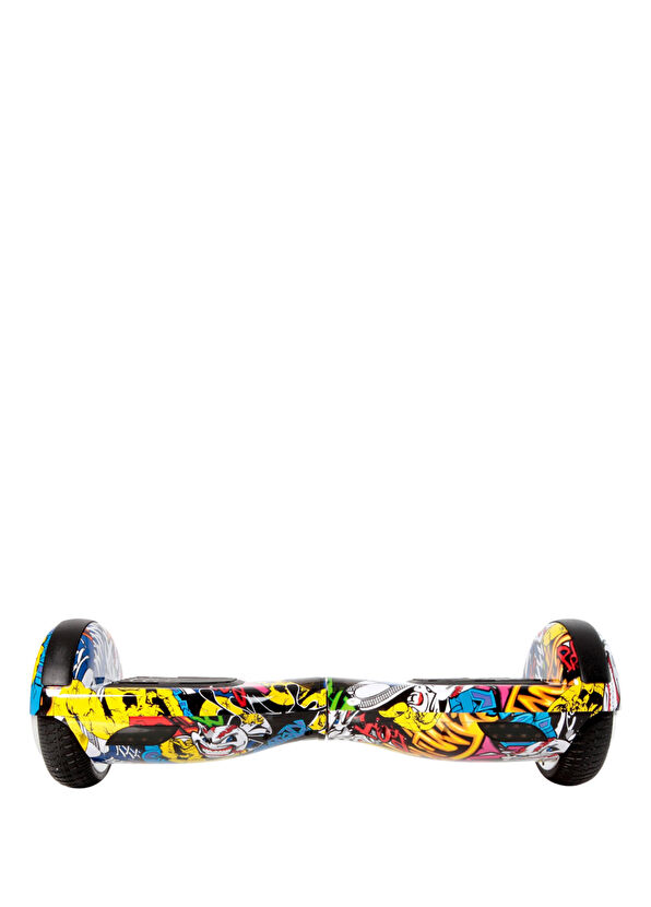 CityMate Smart Balanced Yellow Graffiti Pattern Hoverboard with Bluetooth Speaker - 2
