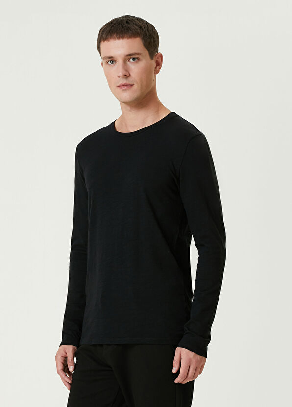 American Vintage Bysapick Siyah Uzun Kollu T-shirt - 1