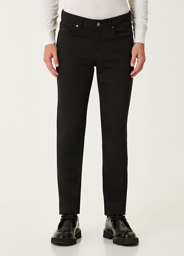 Beymen Club Slim Fit Black Extra Stretch Non Denim Pants - 2