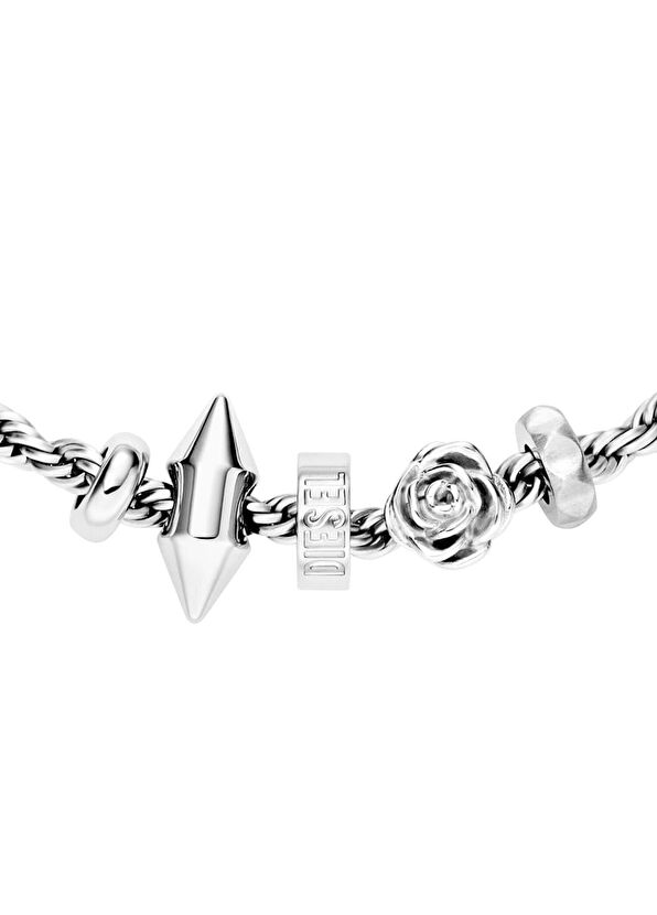 Diesel DJDX1622-040 Metallic Grey Steel Men's Bracelet - 3