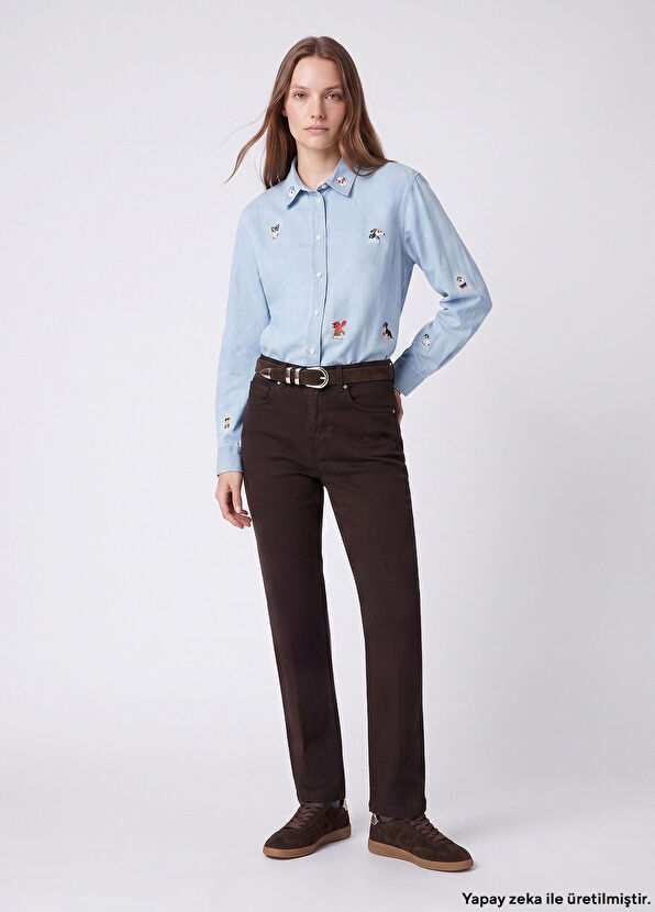 Beymen Club Mürdüm Straight Leg Jean Pantolon - 1