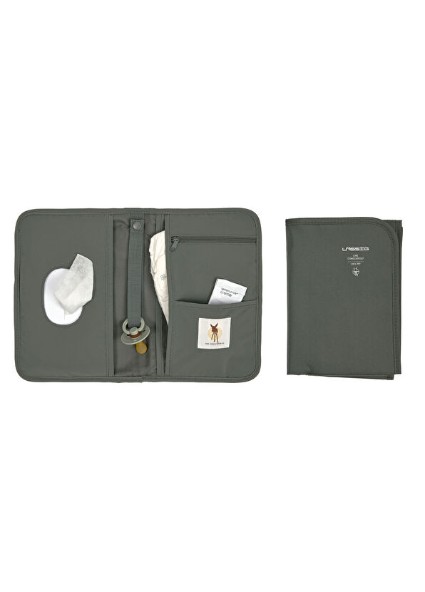 Lassig Changing Pouch Olive Baby Changing Organizer Mat - 4