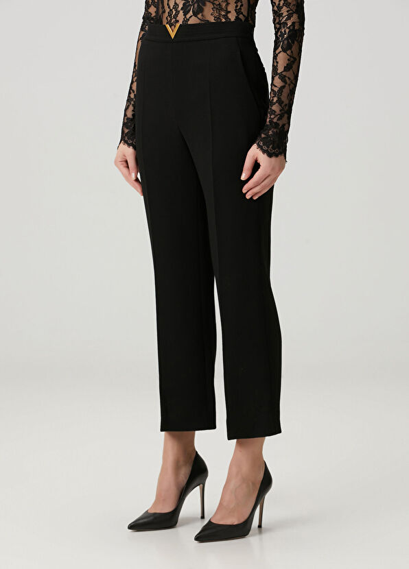 VGold Siyah Yün Pantolon - Görsel 4