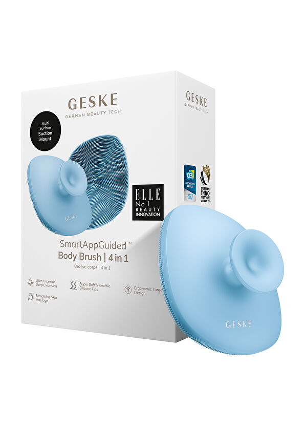 Geske Body Brush Mavi 4'ü 1 Arada Vücut Fırçası  - 3