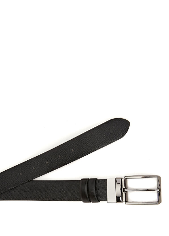 Siyah Erkek Deri Kemer - Görsel 3