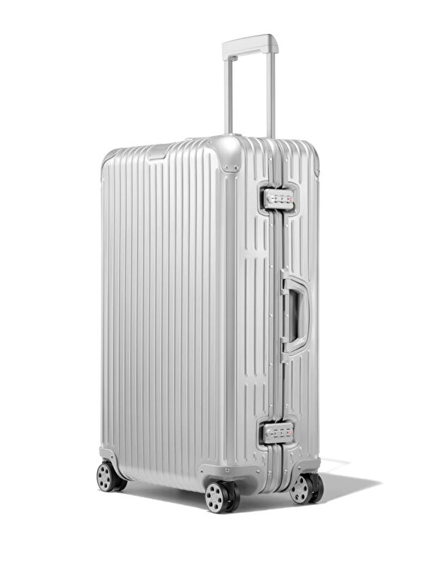 Original Check-In Large Silver Bavul - Görsel 3