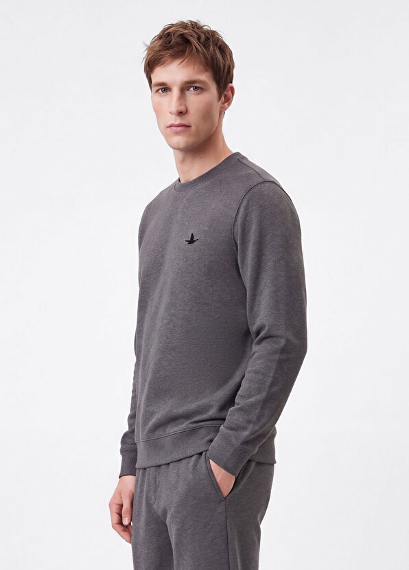 Beymen Club Antrasit Melanj Oversized Sweatshirt - 3