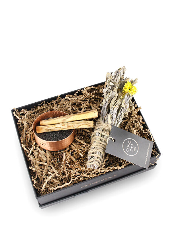 Coho Objet Coho Box Matte Meditation Tütsülük 2 Palo Santo ve Adaçayı Hediye Seti - 1