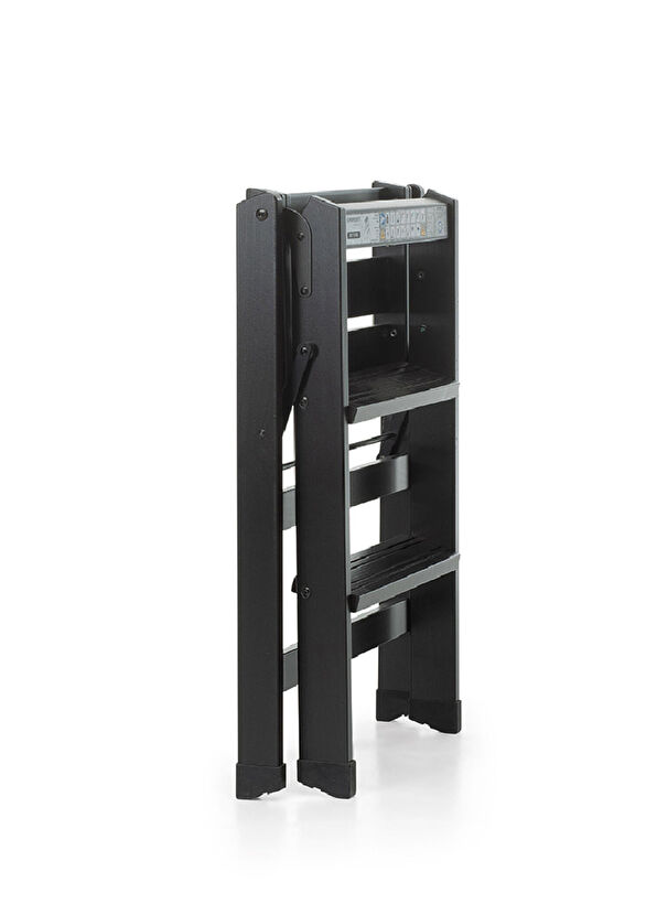 Foppapedretti Tialzo Wooden Black Ladder Stool - 2