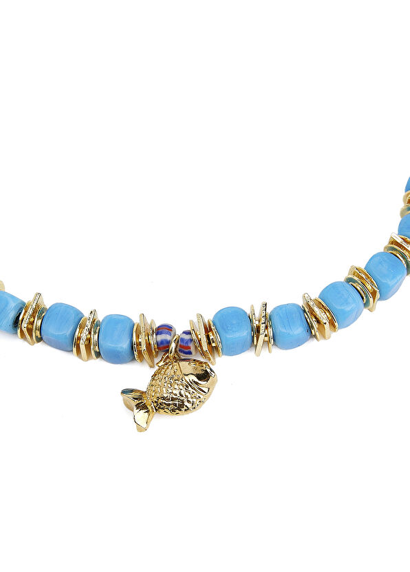 Beymen Club Blue Fish Tip Womens Necklace - 3