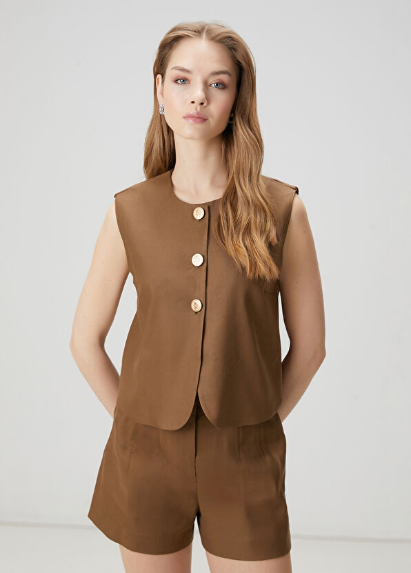 Beymen Club Haki Yelek Formlu Bluz - 1