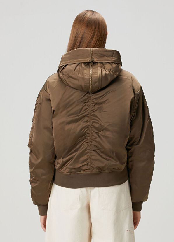 Etoile Isabel Marant Elisa Haki Kapüşonlu Ceket - 4