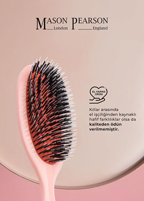 Mason Pearson Handy Bristle Nylon BN3 Pink Saç Fırçası - 2