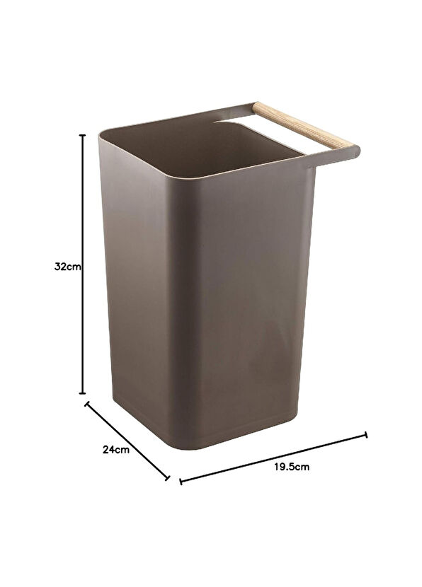 Yamazaki Como Kahverengi Çöp Kovası 10 Lt - 4