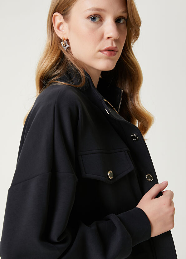 Black Short Modal Jacket Beymen Club Black Short Modal Jacket - 2