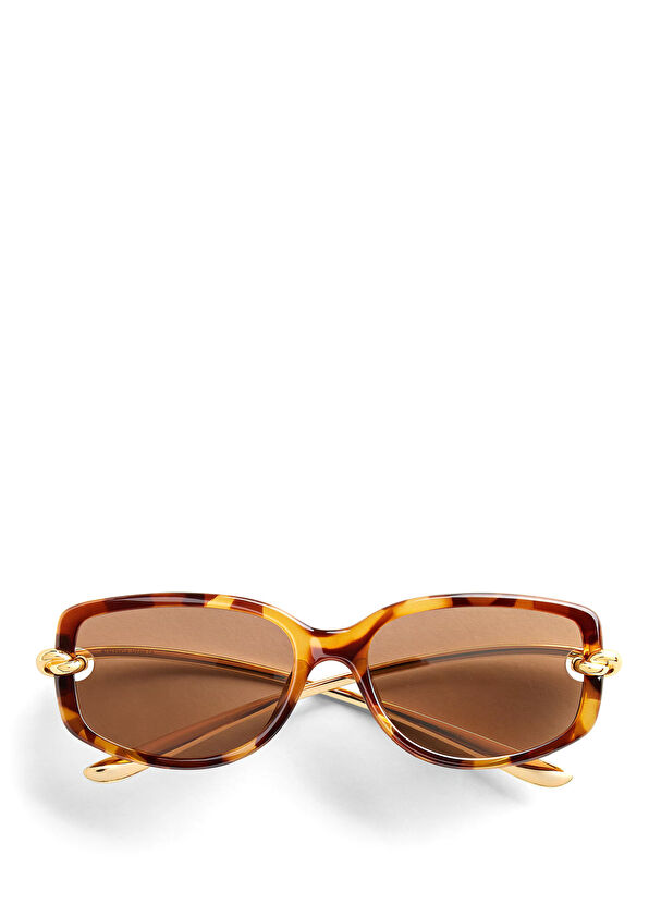 BV1440SA Kahve Gold Kadın Güneş Gözlüğü - Görsel 2