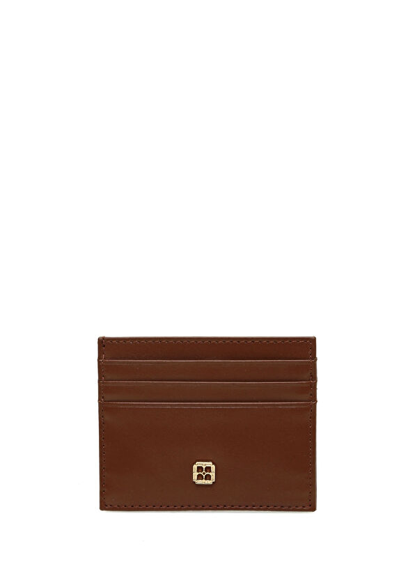 Beymen Hediye Taba Logo Detaylı Kadın Deri Kartlık - 1