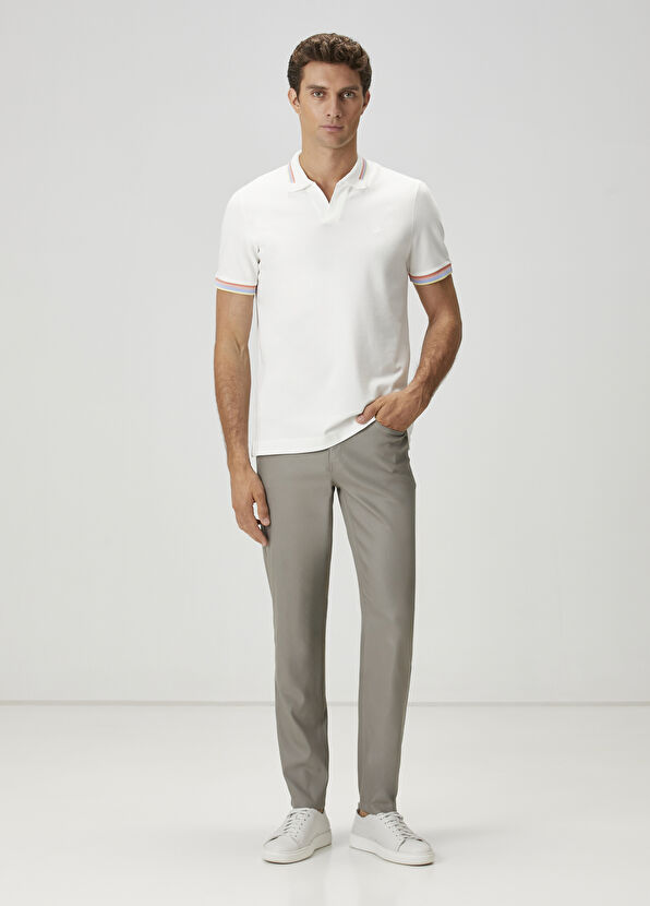 Beymen Club Kırık Beyaz Polo Yaka T-shirt - 3