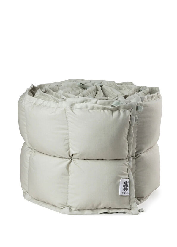 Sebra Mist Green Cotton Cradle Side Protection Pillow - 1