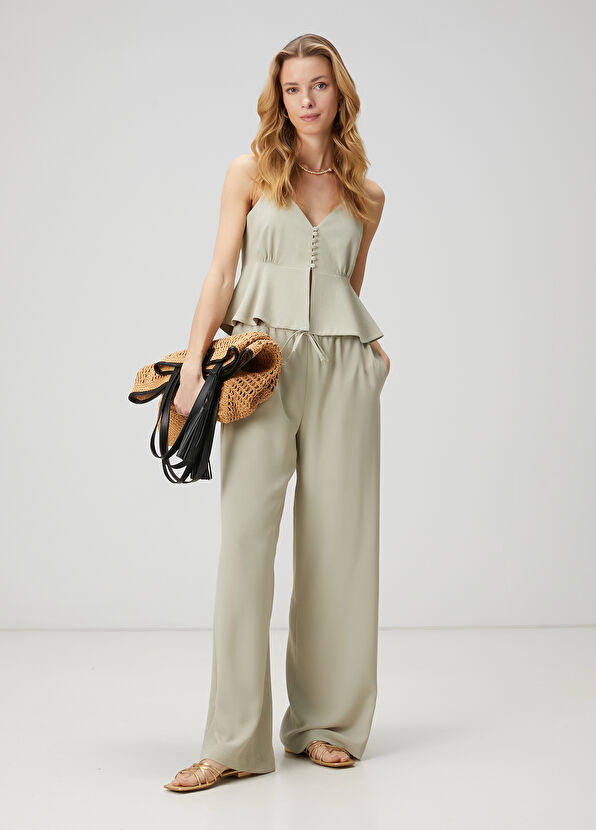 Beymen Club Açık Haki Krep Pantolon - 1