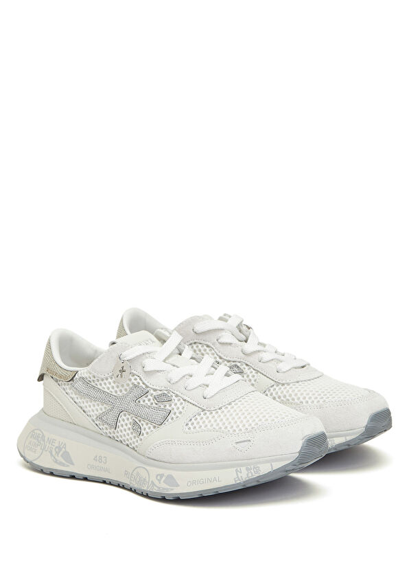 Lauryn Beyaz Gri Kadın Sneaker - Görsel 3