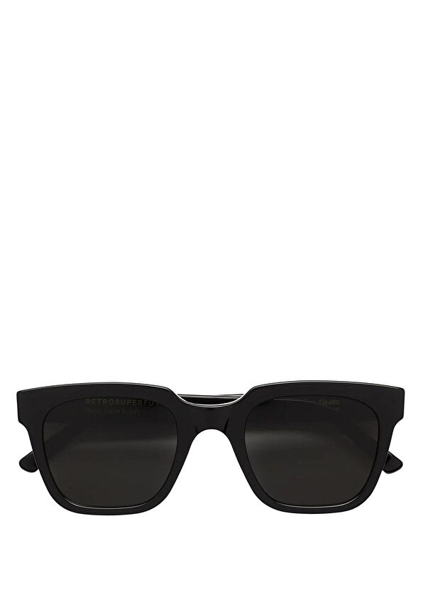 Retro Super Future Giusto Black Siyah Asetat Unisex Güneş Gözlüğü - 2