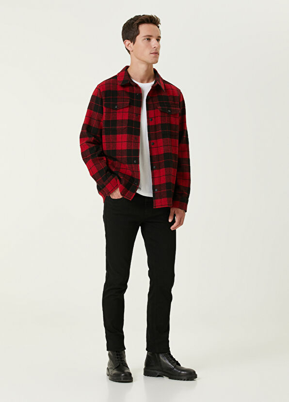 Beymen Club Red Plaid Pattern Outer Shirt - 3