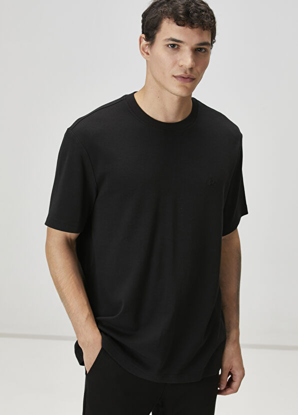 Beymen Club Relax Fit Black Basic T-Shirt - 2