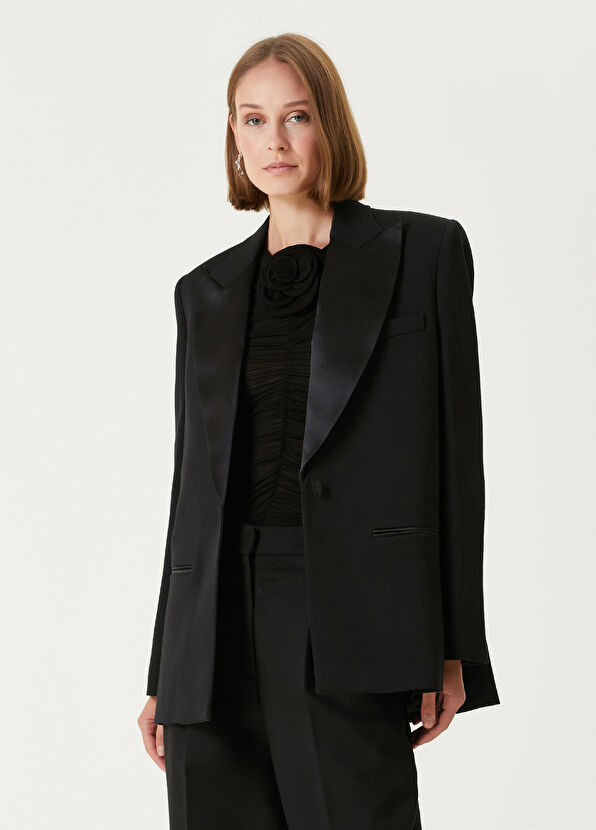 Magda Butrym Siyah Yün Ceket - 1