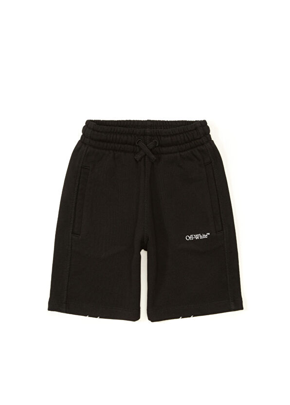 Off-White Siyah Erkek Çocuk Şort - 1
