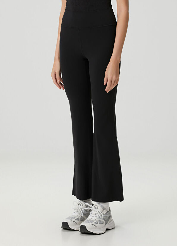Groove Nulu High Rise Flare Siyah Tayt - Görsel 3