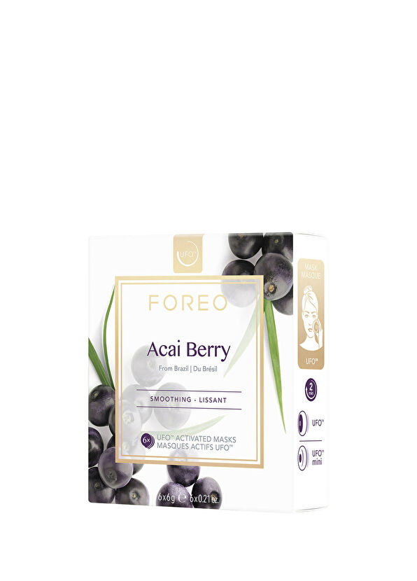Foreo UFO Mask Acai Berry Moisturizing 6-Pack Face Mask for Dry Skin - 1