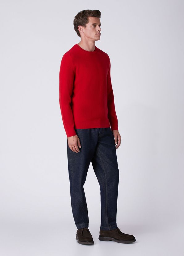 Beymen Club Kırmızı Selanik Örgü Basic Kazak - 3
