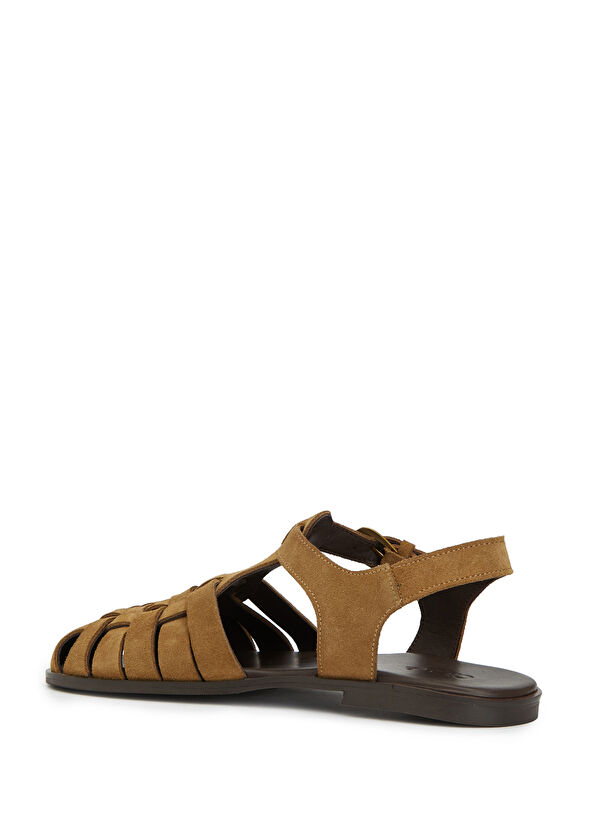 Beymen Club Mink Women's Suede Sandals - 3